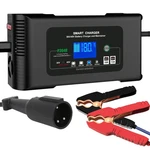 Club Charger, 48V 13A Golf Cart Battery With 3-PIN Round Plug Black. Fixed Price $119.99.