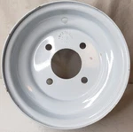 Pitching Machine Rim 8X3.75 4/4 Brand New For Tire Size 4.80/4.00-8 No-coin. Fixed Price $64.00.