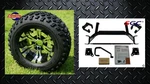 Ezgo Txt Electric Golf Cart 6" Lift Kit + 12" Wheels And 23" All Terrain Tires. Fixed Price $759.00.