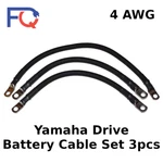 4 Awg Yamaha Drive Golf Cart Battery Cable Wiring 3 Pcs Set Gauge Made Usa. Fixed Price $26.03.