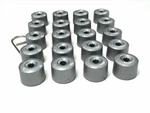 Wheel Nut Covers For Vw Polo Golf Passat Caddy Locking Bolt Caps Glossy Grey. Fixed Price $16.11.