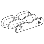 Oem Ezgo Rxv Contoured Seat Back Assembly 641897G0002 Direct Replacement Stone. Fixed Price $223.16.
