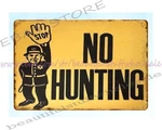 Pennsylvania Pgc Stop, No Hunting Metal Sign Collectible Unframed Wall Art. Fixed Price $19.60.