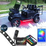 4PC Color Changing Ezgo Rxv Txt Golf Cart Neon Led Underglow Light Kit App Ct. Fixed Price $54.99.