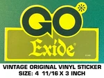 Go Exide - Vintage Original Vinyl Decal Sticker. Fixed Price $5.80.