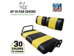 Yamaha G-11 G-22 Staple On Golf Cart Seat Cover (2 Stripe). Fixed Price $79.99.