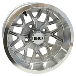 Wheel Rhox RX284, Machined Silver, 12X6 ET-10 Golf Carts; TIR-RX284-MS. Fixed Price $100.80.