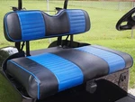 Blue Black Golf Cart Seat Cover For Club Ds 2000.5-2013, Extra Cushion. Fixed Price $149.00.