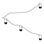 E-z-go Oem 651961 Battery Harness 90AH Ms Comm Golf Carts. Fixed Price $228.32.