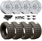 Kmc Ims Wheel Tire Package 35 12.50 17 Impact Machined Mud Terrain Mt All. Fixed Price $2599.00.