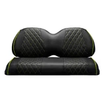 Club Seat Cover Diamond Full Set Green Stitch Precedent Golf Cart 2004+, 4PC. Fixed Price $109.99.