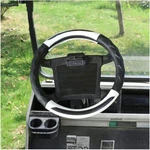 10L0L 14" Golf Cart Steering Wheel Cover For Club Ds Precedent-black Gray. Fixed Price $23.99.