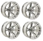 Golf Cart Gtw 12X7 Chrome Specter Wheels 3:4 Offset 4/4. Fixed Price $679.95.