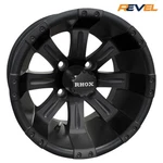 12" Golf Cart Wheels, Rhox Vegas Matte Black Set Of 4, 12X7, ET-25. Fixed Price $2439.95.