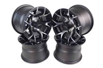 Massfx 10X7 Golf Cart Rims With 4/101.6 Or On 4" Bolt Pattern-matte BLACK-4 Pk. Fixed Price $179.96.