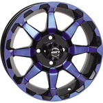 Sti Radiant Golf Cart WHEEL-BLACK/BLUE-10X7, 4/4, 3+4-10HD604-BLU. Fixed Price $62.97.