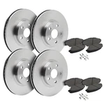 Front & Rear Brake Rotors + Ceramic Pads For 2010-2014 Vw Jetta Beetle Golf. Fixed Price $180.62.