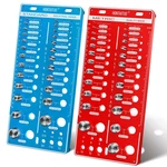 62 Nut Bolt Thread Standard Checker, Red Blue. Fixed Price $95.99.