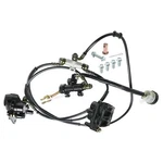 Front Rear Hydraulic Foot Brake Caliper Pad Assembly Kart Atv Quad Golf Bike. Fixed Price $110.09.