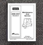 Operator & Service Manual 2006 2007 Club Car Precedent Iq System Electric. Fixed Price $27.00.