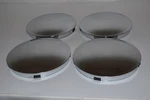 Golf Cart Ezgo Yamaha Club 8" Baby Moon Chrome Wheel Cover Hub Cap Set 4. Fixed Price $131.95.