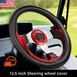 Golf Cart Steering Wheel Cover For Club Onward 13.5 To 14" Leather Non-slip. Fixed Price $32.99.