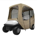 Golf Cart Enclosure 2 Pass. Person Fairway Fade Safe For Yamaha Drive Khaki Tan. Fixed Price $399.99.