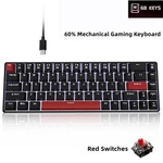 Ffn 68-KEY 60% Mechanical Gaming Keyboard With Red Switches-compact Design Wi.... Fixed Price $49.69.