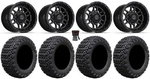 Gtw Titan 14" Golf Wheels Black/machined 23" X-trail Tires Yamaha. Fixed Price $788.64.