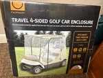 Fairway Classic Accessories 72052 Travel 4-SIDED Golf Cart Enclosure All-weather. Fixed Price $90.00.