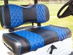 Ezgo Golf Cart Seat Cover For Medalist Txt 94-13, Blue Diamond Stitch, Set Of. Fixed Price $159.00.