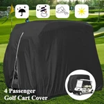 Waterproof Golf Cart Cover Zipper 4 Passenger Ez Club Yamaha Elastic Hem. Fixed Price $23.99.