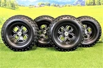 (set Of 4) 23X10.50-12 ATW-045 With 12X6 Black Fusion Aluminum Wheels. Fixed Price $705.99.