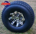 Golf Cart 10X7 Tempest Wheels And 22X9.5-10 Turf/street TIRES(4). Fixed Price $449.00.
