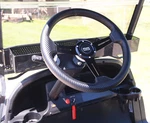 Steering Wheel W/ Carbon Fiber Texture For Ezgo Golf Cart, Black Adapter Include. Fixed Price $79.95.