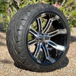 Tempest Black Machined Golf Cart Wheels 205/40-14 Dot Street/turf Tires SO4. Fixed Price $789.99.
