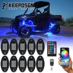 Utv 10 Pod 150 Led Rock Light Rgb Bluetooth Remote For Polaris Ranger Sportsman. Fixed Price $53.99.