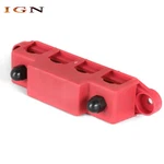 Red 4 Post Power Distribution Block 12V 250A With Cover 5/16". Fixed Price $9.40.