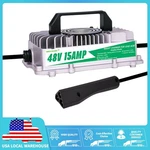 48 Volt 15A 3 Pin Triangle Plug Golf Cart Battery Charger For Ezgo Rxv. Fixed Price $121.99.
