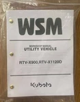 1200 Side By Service Workshop Manual Kubota RTV-X900 RTV-X1120D. Fixed Price $38.95.