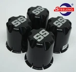 Golf Cart Utv Atv Wheel Rim 'ss' Black Center Caps (set Of 4). Fixed Price $24.99.