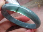Certified Green Burma 100% Jadeite Bangle Bracelet 56MM 603702 As. Fixed Price $126.00.