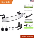 16.5" Golf Cart Rear View Mirror Fits For Ezgo, Yamaha, Club. Fixed Price $34.72.