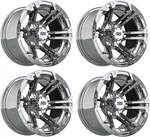 Gtw Specter 12 Inch Chrome Aluminum Golf Cart Wheel 3:4 Offset 4X4. Fixed Price $484.95.