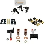 Front End Repair Kit With King Pin Tie Rod Bushing For Club Car Ds 1993-2008. Fixed Price $92.95.