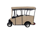 Doorworks Over-the-top Extended 80 Inch Golf Cart Cover 4 Passenger Tan. Fixed Price $292.39.