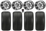 Lsi Casino 12" Golf Wheels Gunmetal Elite 215X40-12 Tires Yamaha. Fixed Price $594.76.