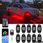 10X Rgb Rock Lights Neon Underglow Led Kit Bluetooth Ford F-150 F-250 F-350. Fixed Price $59.77.