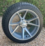 Set (4) 14 Apollo Aluminum Alloy Golf Cart Rim Wheels & Low Profile Tires. Fixed Price $629.00.
