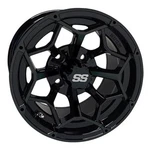 Red Hawk TIR-RX382-B Wheel Gloss Black, 12X7 ET-25 Golf Carts. Fixed Price $49.47.